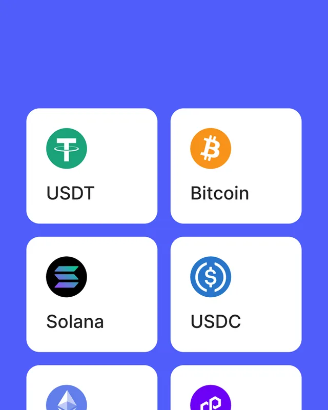 Buying crypto in the Sinbad app